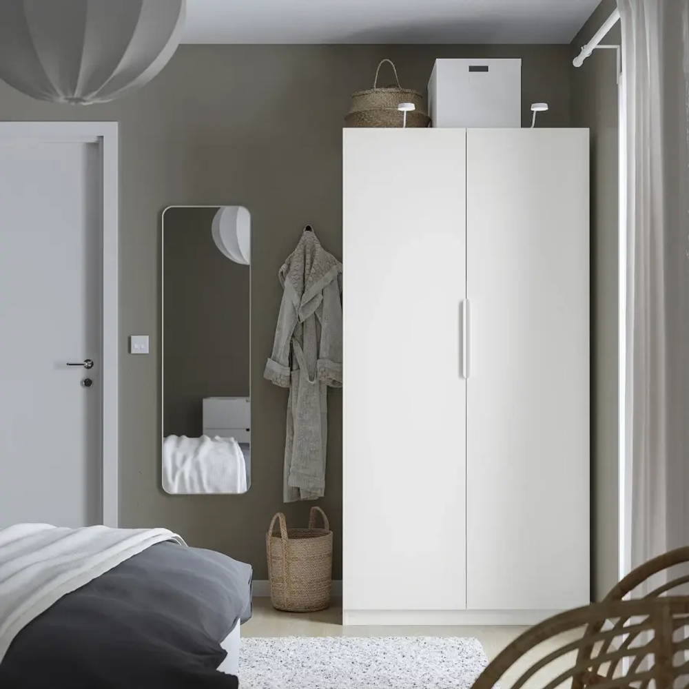 Гардероб - IKEA PAX/FORSAND/ПАКС/ФОРСАНД ИКЕА, 100x60x201 см, белый