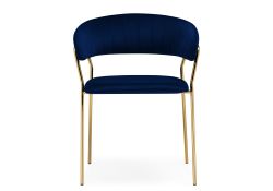 Стул на металлокаркасе Kamelia 1 dark blue / gold