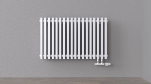 Радиатор стальной КЗТО QUADRUM NEO 50 V 500-3, бок. подкл. чёрный матовый муар