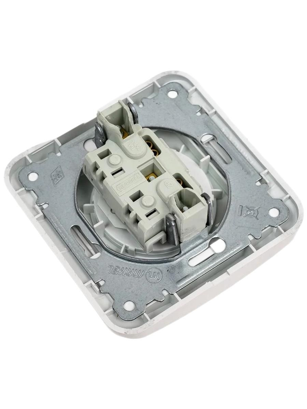 Розетка без заземления белая Makel Mimoza 12022