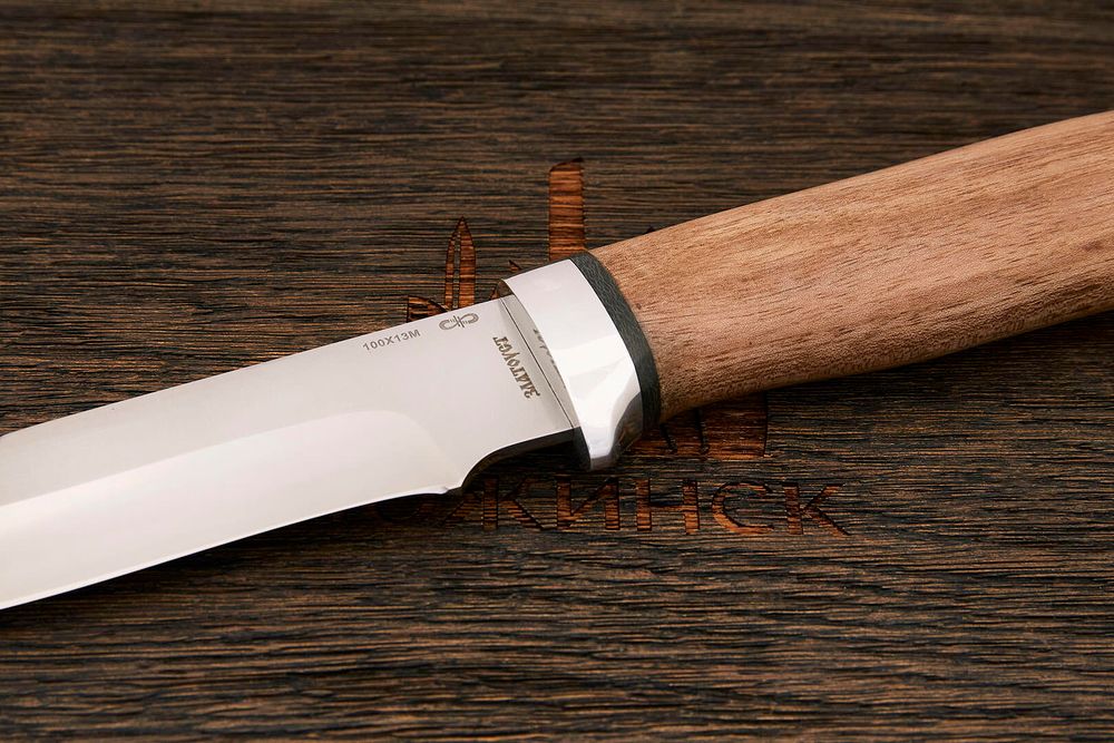 Нож разделочный АиР Стрелец, клинок 138мм, сталь 100Х13М, рукоять орех