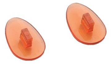 Носоупор парный из поликарбоната на защелке L046 (12 мм), 10 пар.