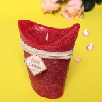 Свеча «Honey story» 12*18см цвет красный F-3008