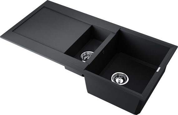Кухонная мойка OMOIKIRI Sakaime 100-2-BL Tetogranit/черный