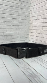 Тактический ремень с фастексом чёрный