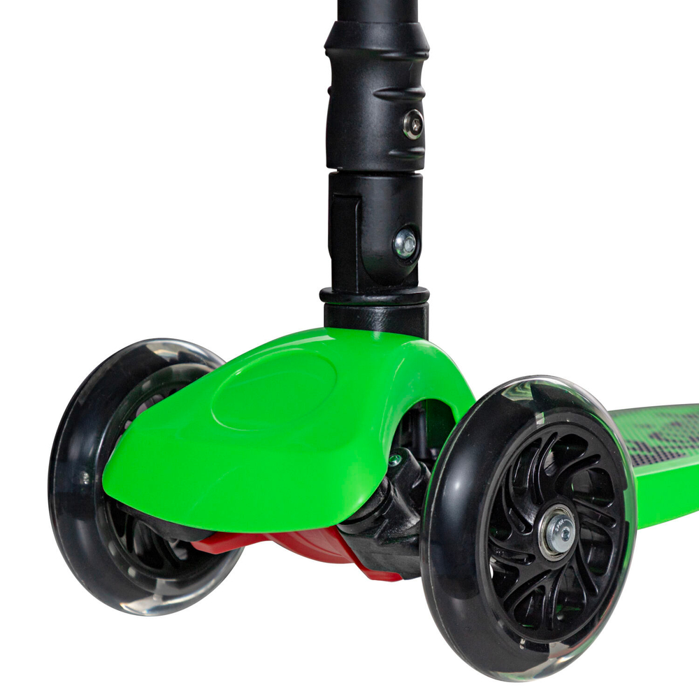 Самокат для детей Novatrack RainBow Start Folding зеленый