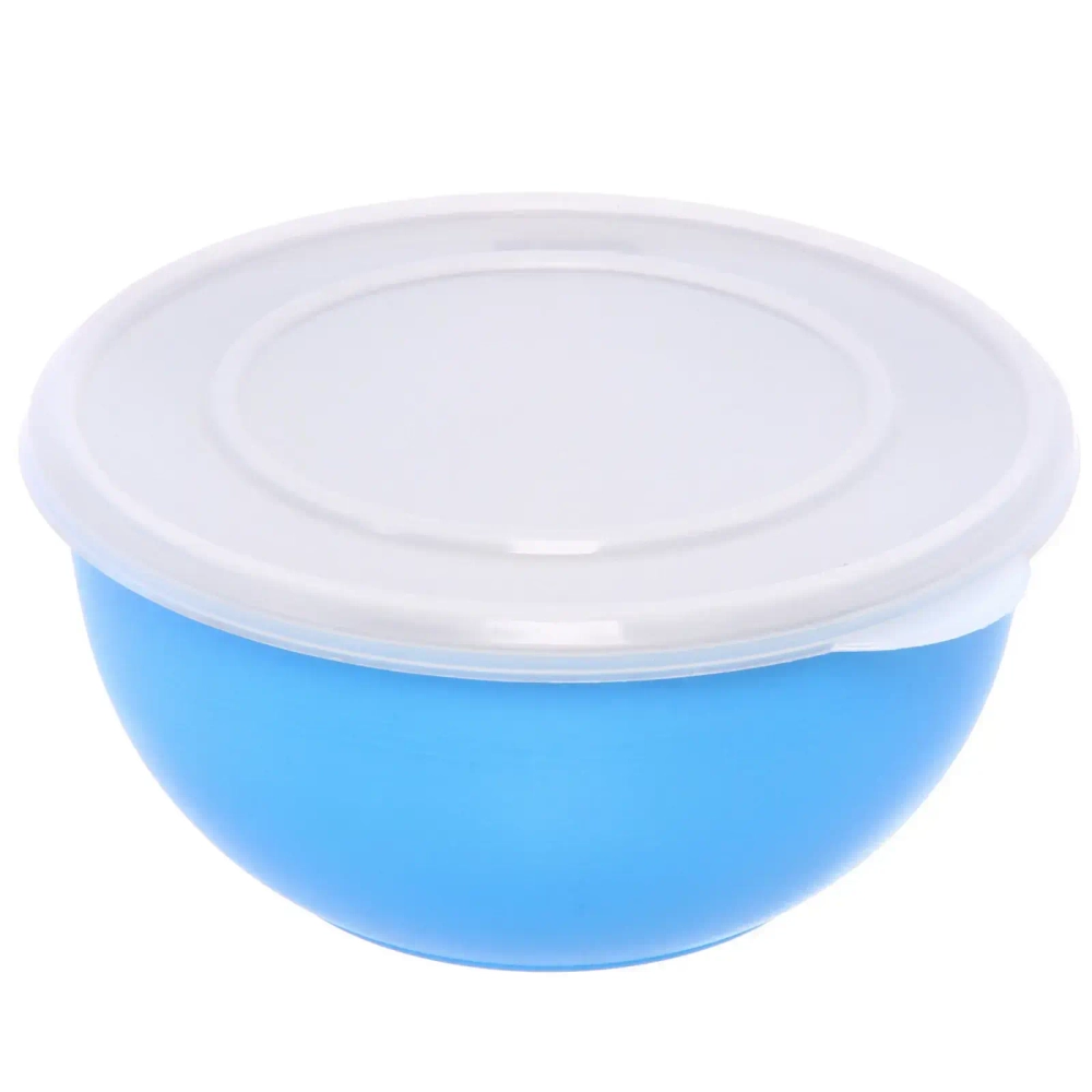 Миска из нержавеющей стали для СВЧ-печи с крышкой 1л 17см