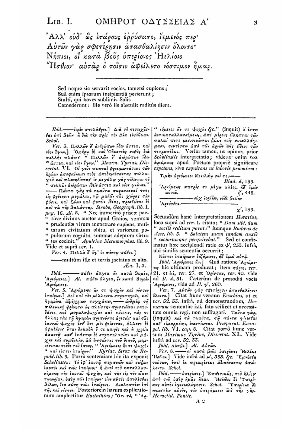 Odyssea, graece et latine. Tom 1 | Homer