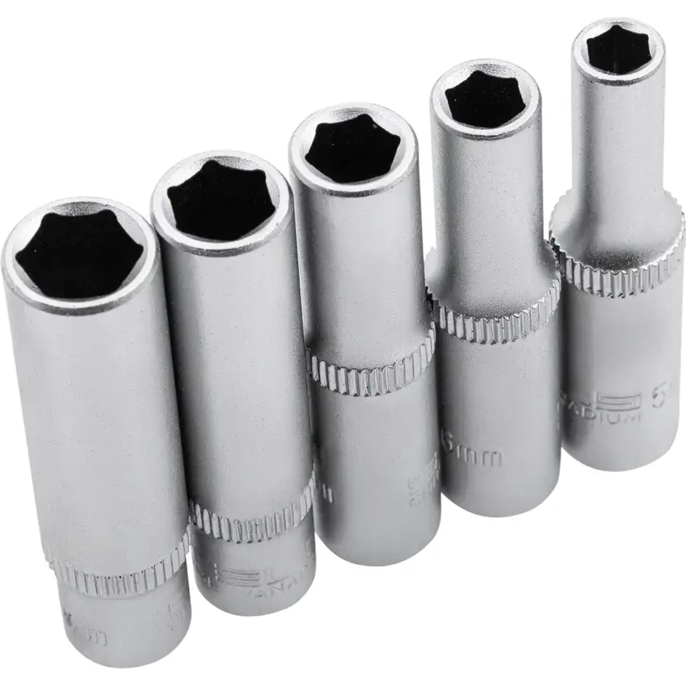 Набор инструментов, 1/2", 1/4", CrV, 76 предм.// STELS 14104