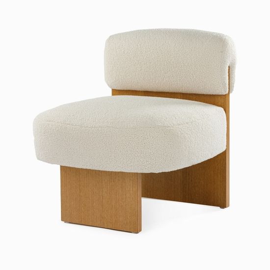 Кресло Renne цвет молочный/светло-коричневый