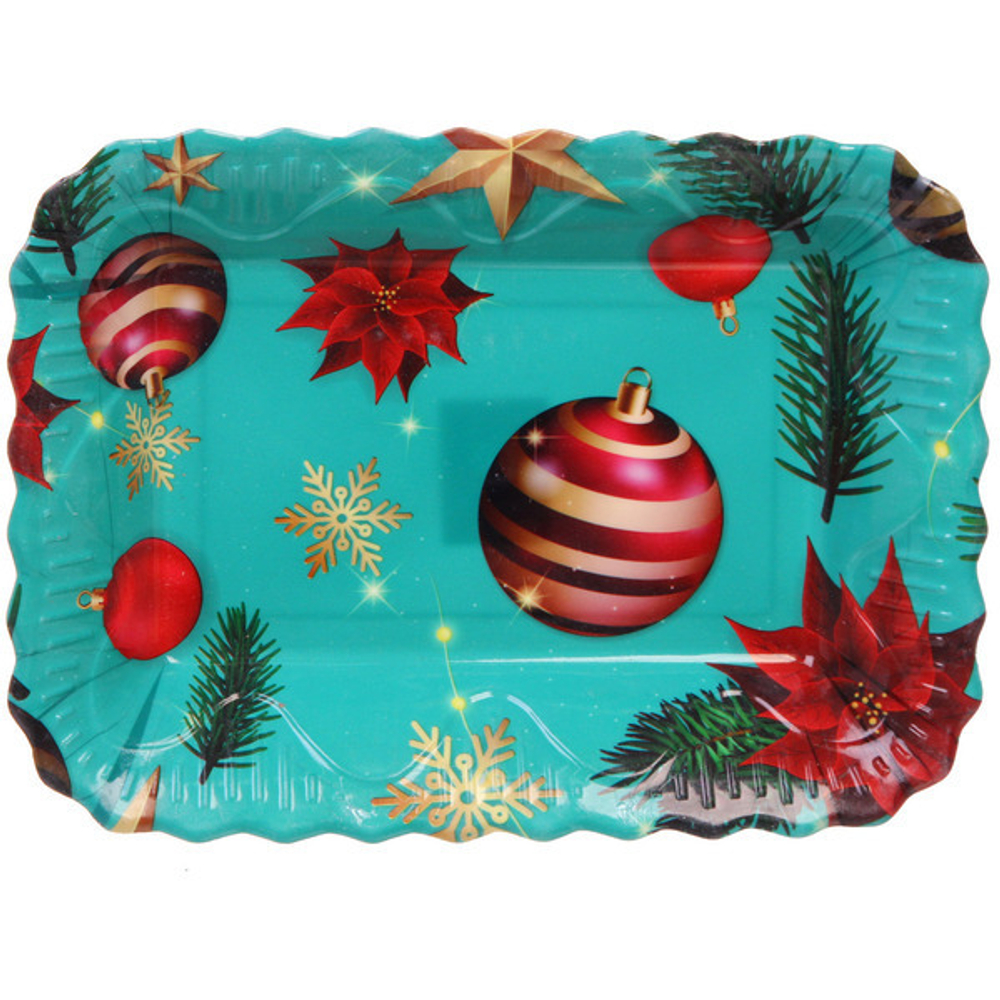 Поднос пластиковый «Вечерний вальс» 25,5*18,5*3,5см