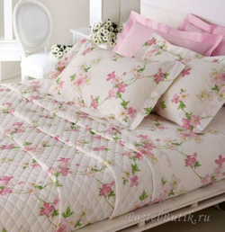 Постельное белье 2 спальное евро макси Mirabello Vine Flowers розовое