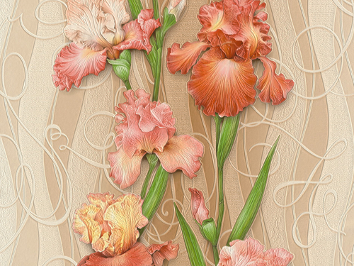 Обои 757567-05 Ирисы Sal Decor
