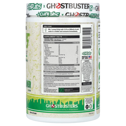 EHPlabs, Ghostbuster, Oxygreens, ежедневная суперзелень, Slimer, 276 г (9,73 унции)