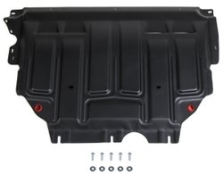 Защита картера и КПП АвтоБроня для Audi A3 8V (V - 1.2; 1.4; 1.8) 2012-2016/Audi A3 8V, 8Y (V - 1.4) 2016-2020 2020-н.в./Seat Leon III (V - 1.2) 2013-2015/Skoda Octavia A8 (V - 1.4; 1.6) 2020-н.в./Skoda Superb III (V - 1.4; 1.8; 2.0) 2015-2019/Skoda Superb III рестайлинг (V - 2.0) 2019-н.в./Volkswagen Arteon (V - 2.0) 2020-н.в./Volkswagen Golf VII (V - 1.2; 1.4 (122 л.с.)) 2012-2017/Volkswagen Golf VII рестайлинг (V - 1.4 (122 л.с.)) 2017-2019/Volkswagen Jetta VII (V - 1.4; 1.6) 2020-н.в./Volkswagen Passat B8 (V - 1.4; 1.8) FWD 2014-2019/Volkswagen Passat B8 рестайлинг (V - 1.4; 2.0) 2020-н.в., штампованная, сталь 1.5 мм, с крепежом, 111.05128.1