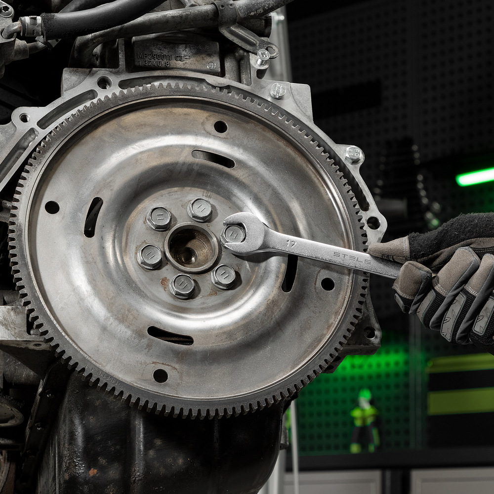 Набор ключей комбинированных 6-32 мм, 22 шт, CrV, матовый хром Stels