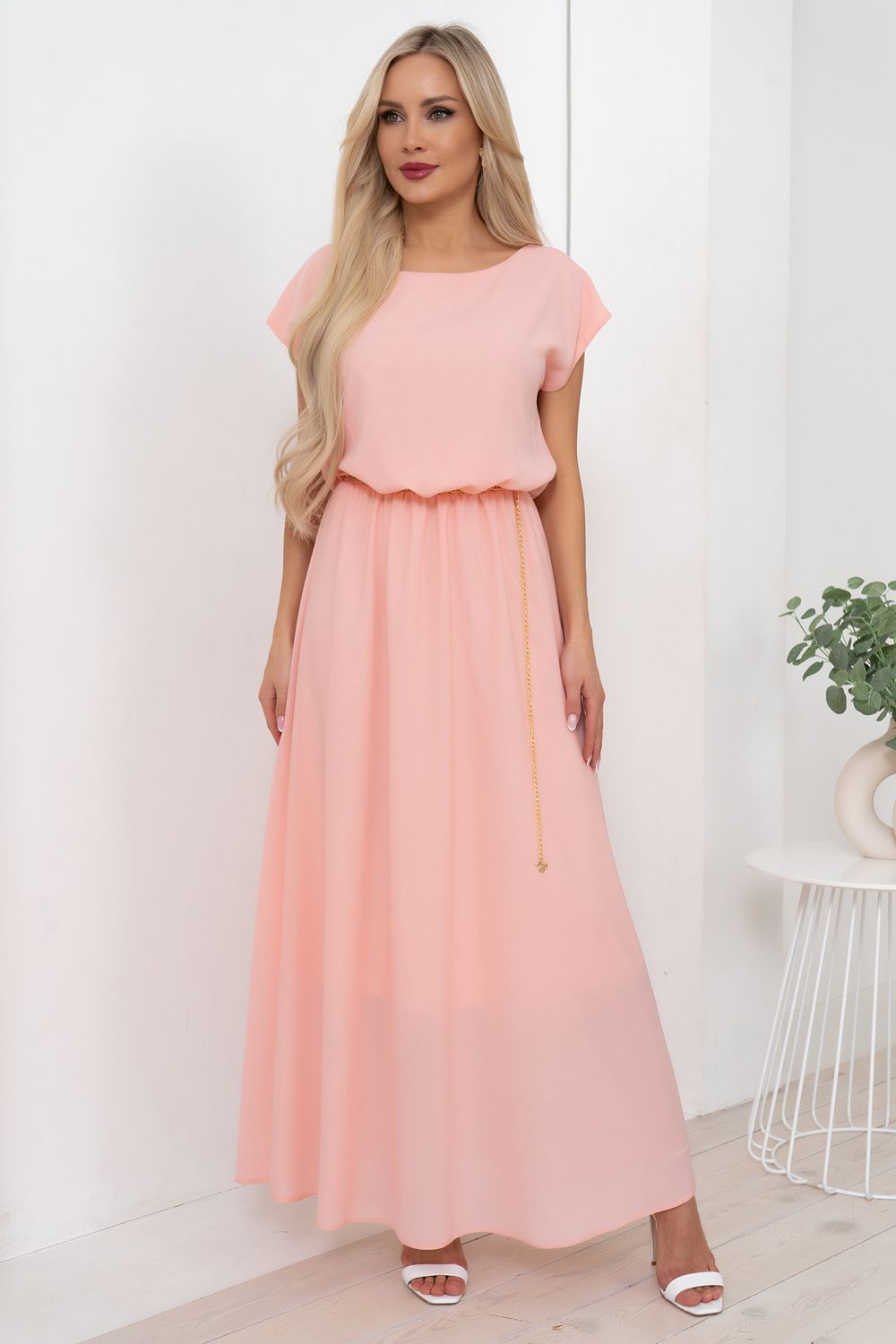 Платье Симона (персик) Р11-1161 Nikol