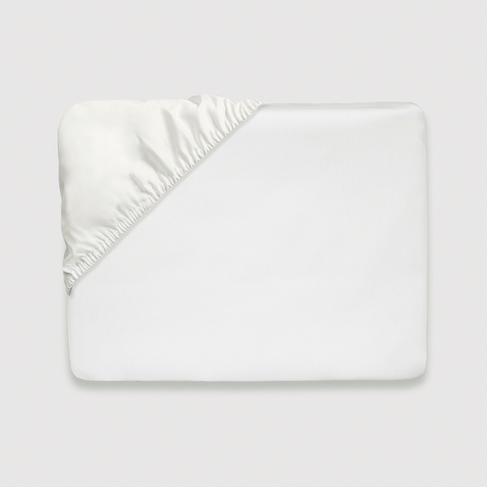 Постельное белье 2 спальное евро Сlaire&Caroll Jacqueline белое с темно-синим кантом