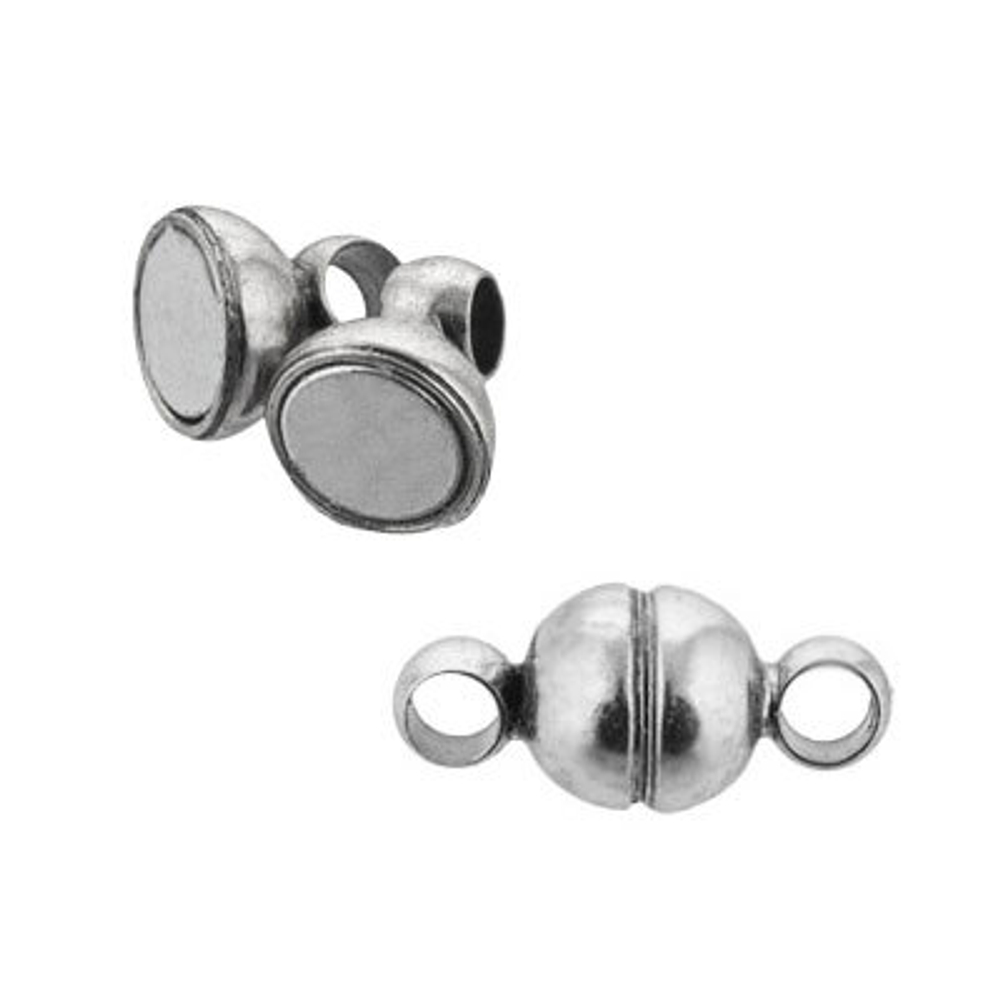 "Zlatka" Замок магнитный FMK-M01 5 х 11 мм 5 шт 03 под античное серебро