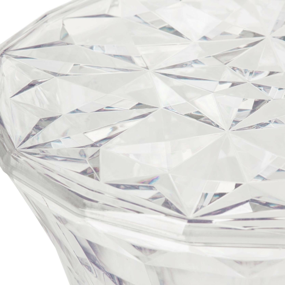 Кофейный столик Rock Crystal диаметр 31 пластик, прозрачный
