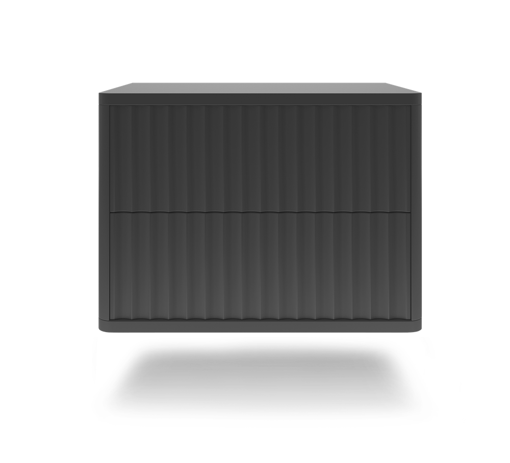 Тумба прикроватная подвесная ROYAL 5002 эко (Черный)