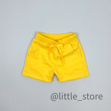 Короткие шорты "Теннис" из футера, Желтые