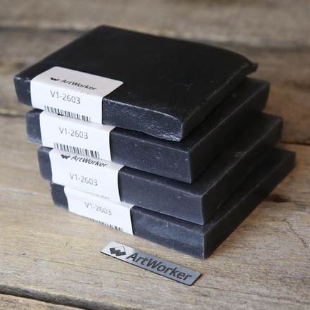 Смальта черного цвета, 300 гр, в кирпичиках V1-2603