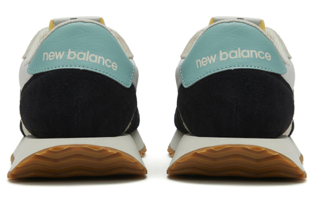 New Balance NB 237 breathable, wear-resistant, non-slip, low-top sports shoes for men and women with the same style of black and light green