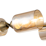 Светильник на штанге 6x60Вт E27, металл/стекло, античная бронза