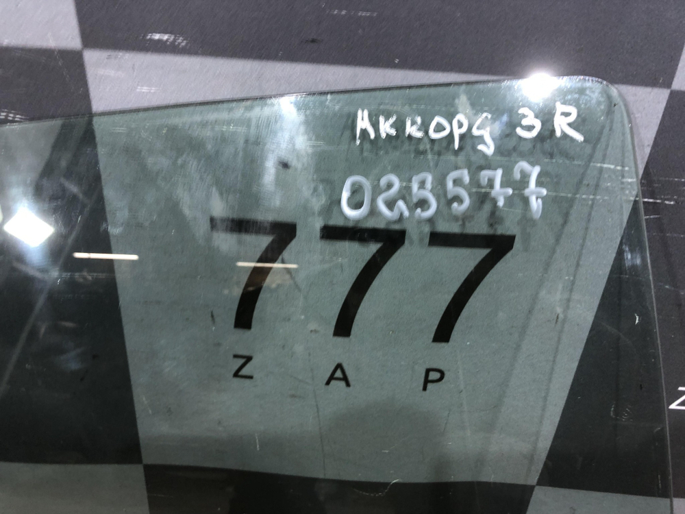 Стекло двери задней правой Honda Accord 8 (CU) 08-15 Б/У Оригинал 73400TL0E00