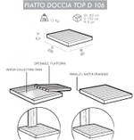 Поддон для уличного душа Top D 106