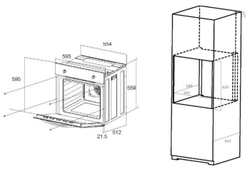 Встраиваемый электрический духовой шкаф Maunfeld EOEC 586BG