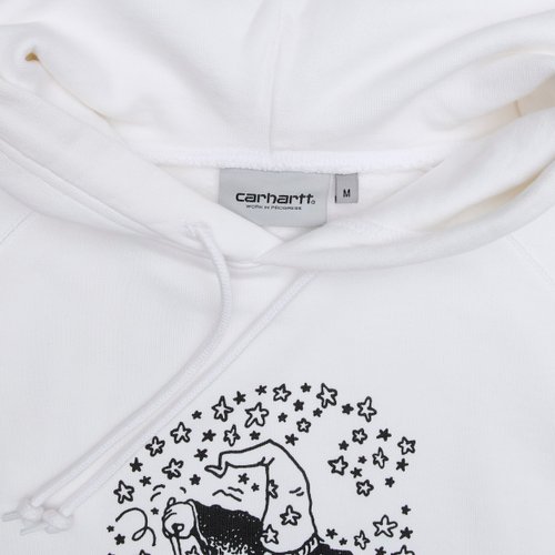 Толстовка мужская Carhartt WIP Hocus Pocus Hooded артикул:I032930_white - купить в магазине Дайс