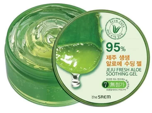 The Saem Jeju Fresh Aloe Soothing Gel 99% универсальный гель алоэ для лица и тела