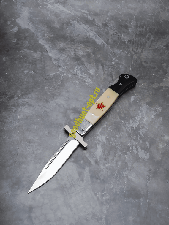 Тактический складной нож финка НКВД туристический Бежевый
