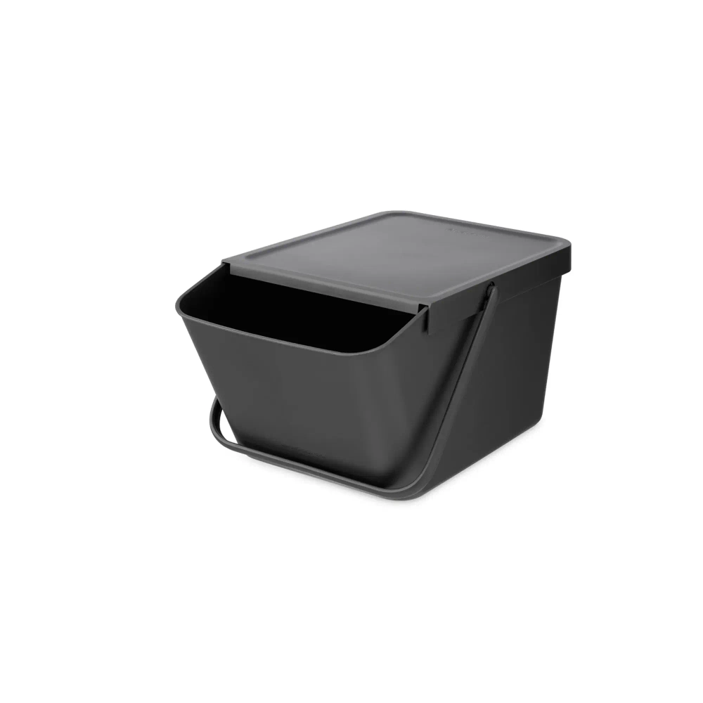 Brabantia Контейнер для мусора Sort & Go 20л для сортировки, серый
