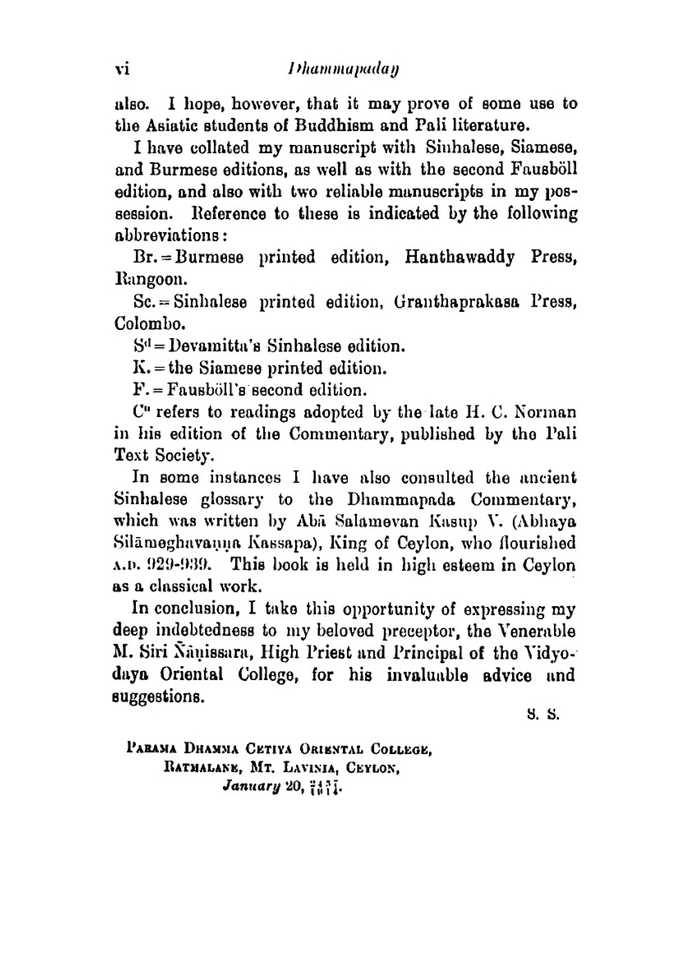 The Dhammapada. New edition by Suriyagoda Sumangala Thera | Thera Suriyagoda Sumangala