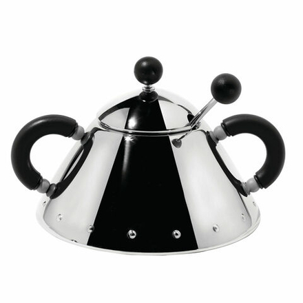 Alessi - Сахарница с ложкой / артикул   9097 B  / GTIN 8003299946952