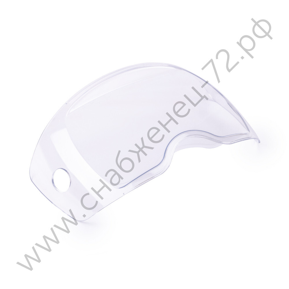 Поликарбонатное стекло внешнее 250х120мм для маски Корунд-Х PRO