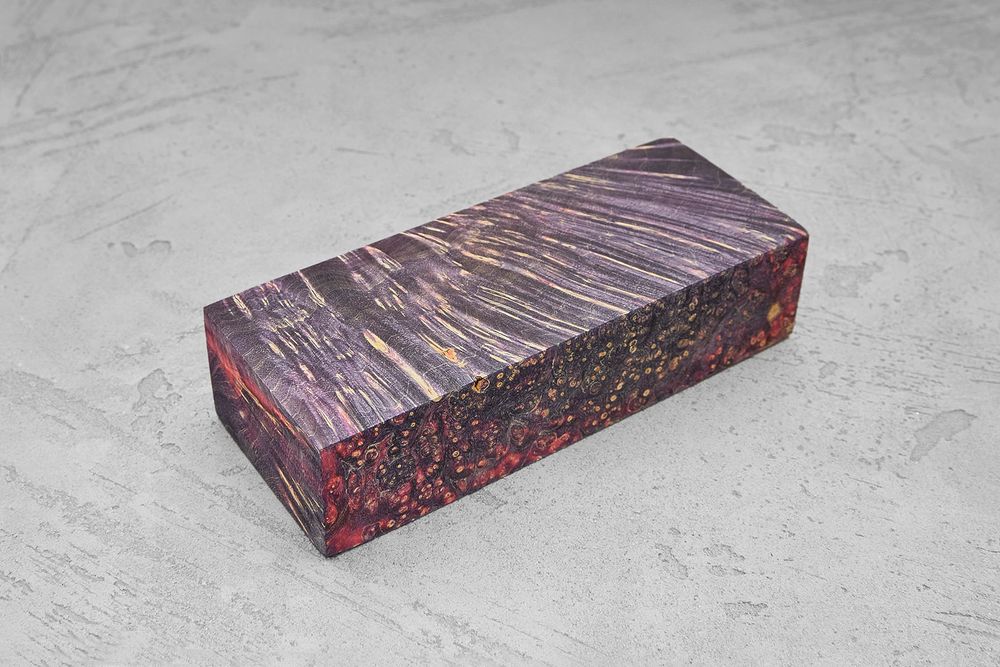 Кап клёна стабилизированный двухцветный Т23