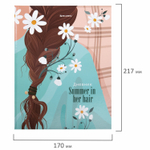 Дневник 5-11 класс 48 л. твердый BRAUBERG глянцевая ламинация с подсказом "Summer girl" (6 штук в упаковке)