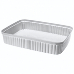 Лоток "velvet", 360х265х70 мм, 5,5л (светло-серый флэк)