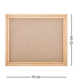 AMB-54/ 2 Картина «Храм в лесу» (с янтарной крошкой) дер.рамка 12х15