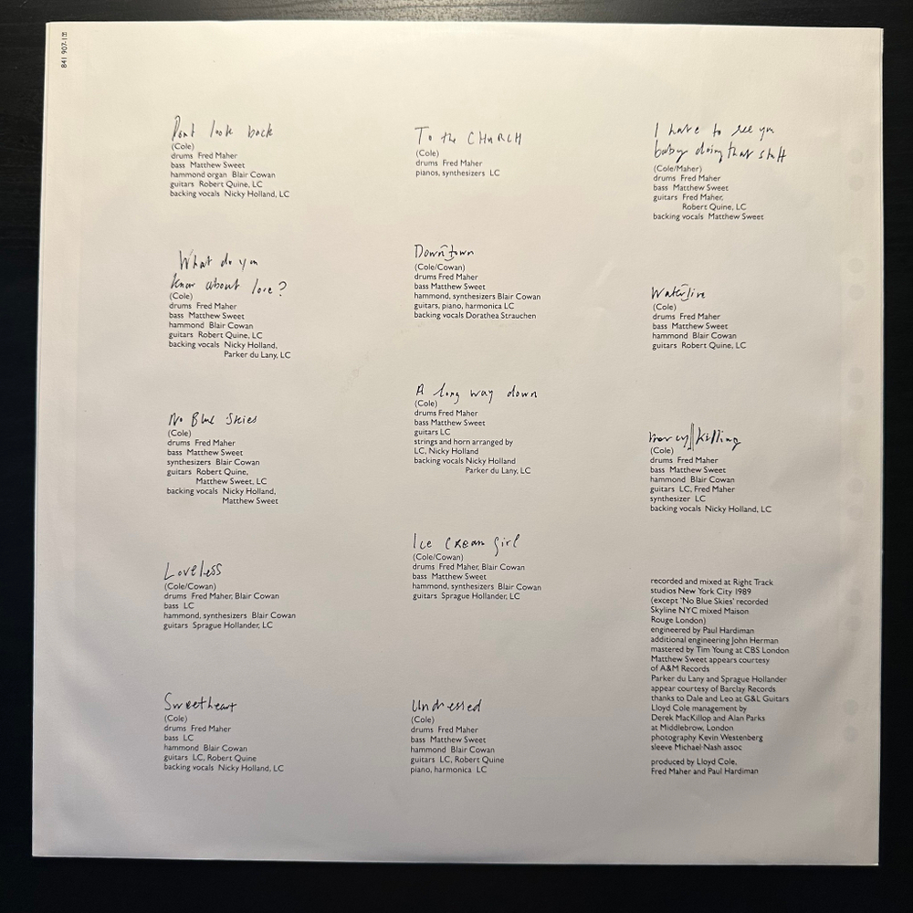 Lloyd Cole - Lloyd Cole (Голландия 1990г.)