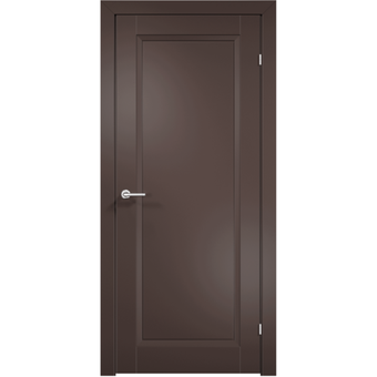 Межкомнатная дверь эмаль Дверцов Модена 1 цвет коричневый RAL 8014 глухая