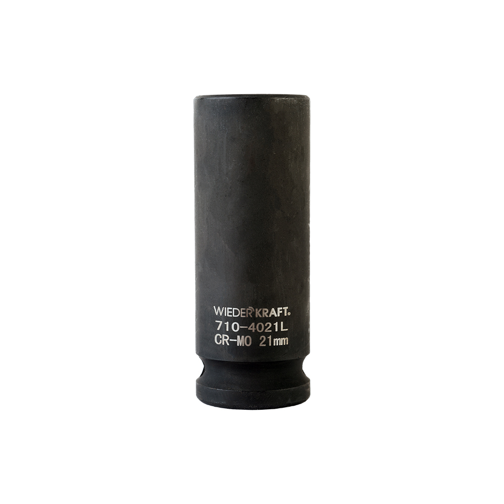 WDK-710-4021L   Головка торцевая ударная глубокая 1/2", 6 граней, 21 мм
