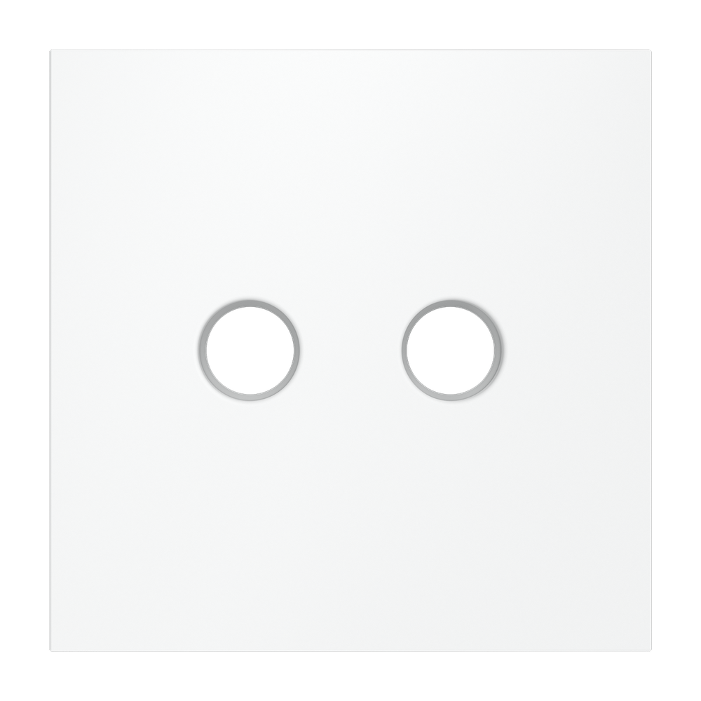 Накладка для розетки телевизионной оконечной TV+SAT, S70 (белый матовый)