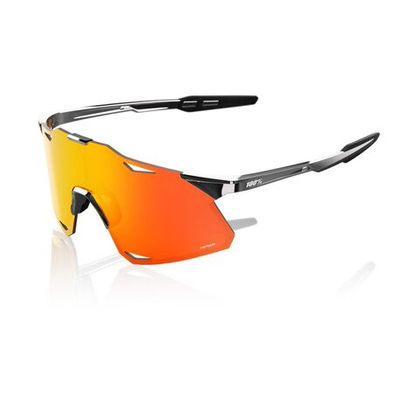 Спортивные очки 100% HYPERCRAFT Black Chrome - HiPER Red Mirror Lens