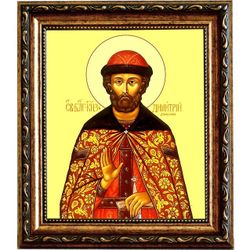 Димитрий Донской, благоверный великий князь Московский. Икона на холсте.