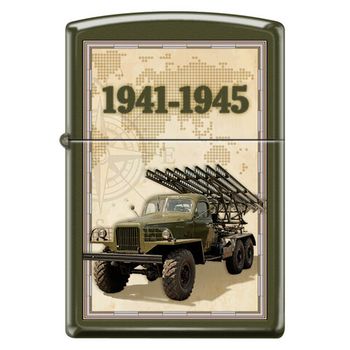 Зажигалка ZIPPO Катюша с покрытием Green Matte (221_Katyusha)